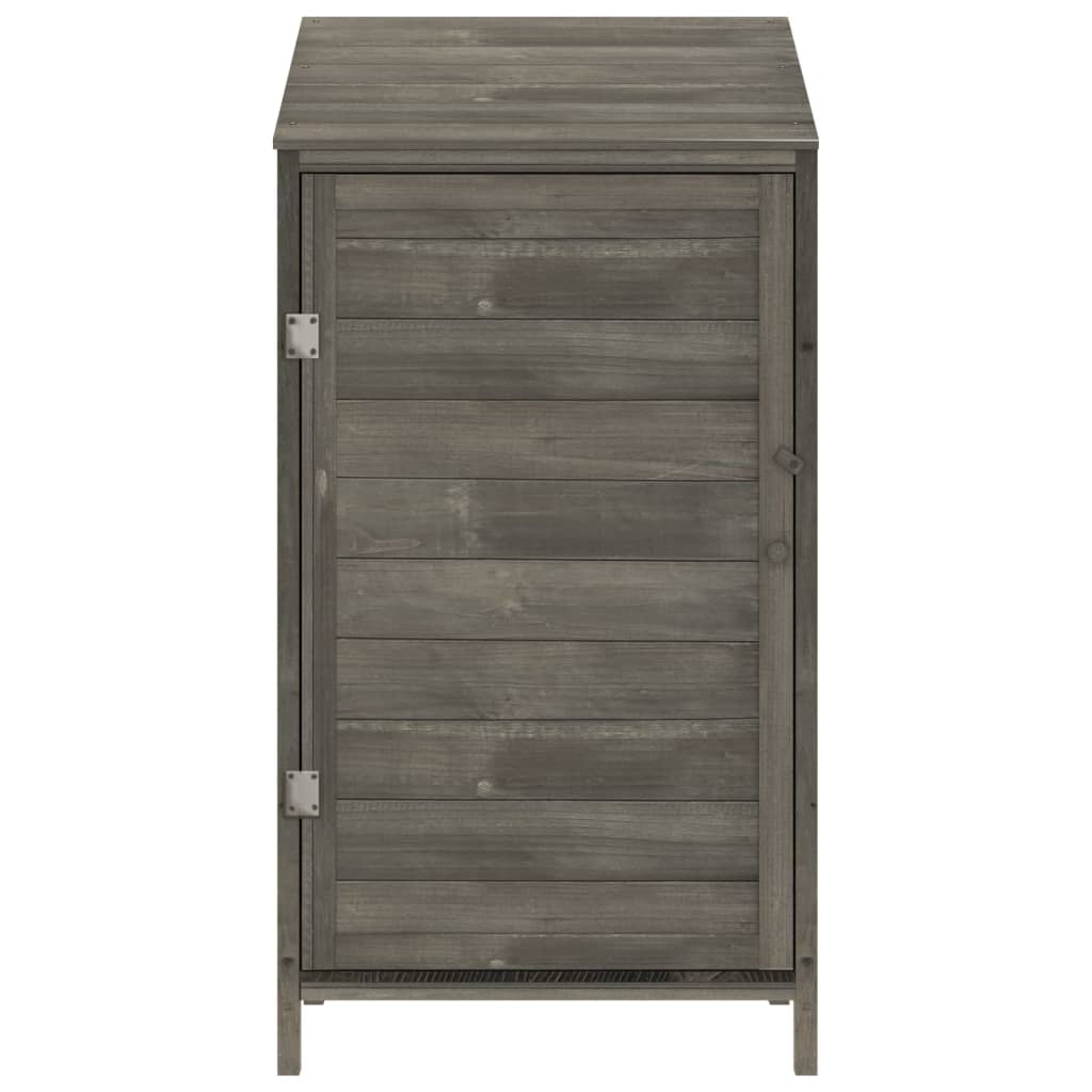 Capanno da Giardino Antracite 55x52x112 cm Legno Massello Abete - homemem39