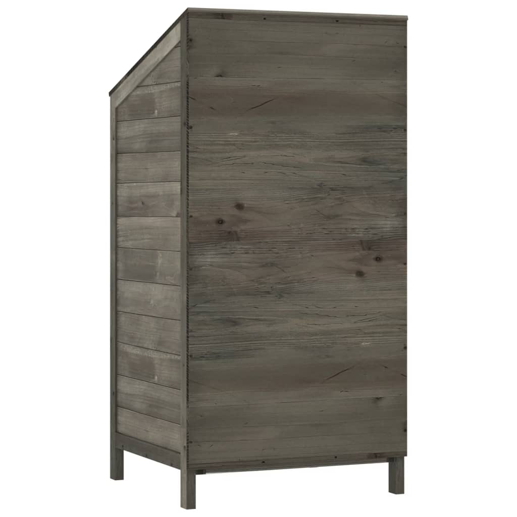 Capanno da Giardino Antracite 55x52x112 cm Legno Massello Abete - homemem39