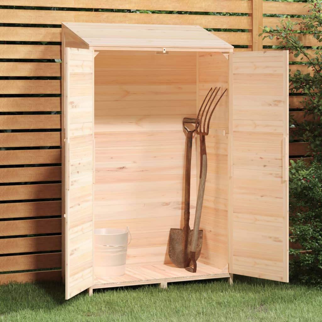 Capanno da Giardino 102x52x174,5 cm in Legno Massello di Abete - homemem39