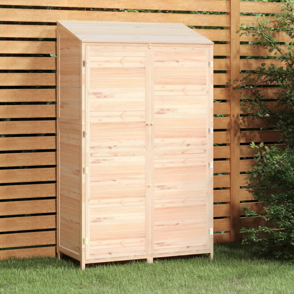 Capanno da Giardino 102x52x174,5 cm in Legno Massello di Abete - homemem39
