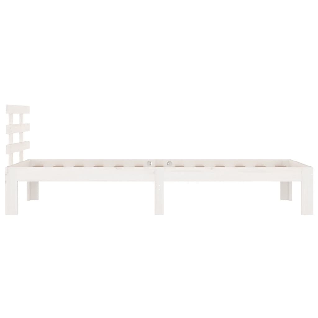 Giroletto Bianco in Legno Massello 90x200 cm - homemem39