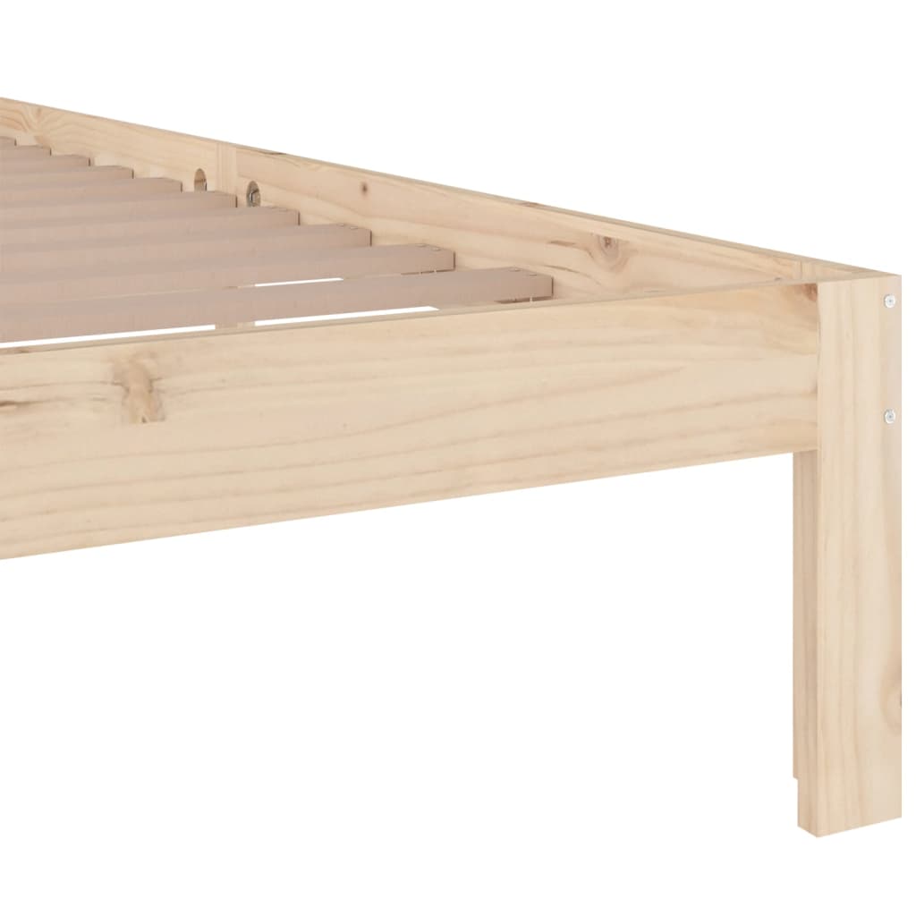 Giroletto senza Materasso Ambrato in Legno Massello 140x200 cm - homemem39