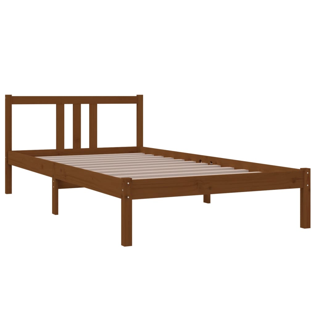Giroletto senza Materasso Ambra in Legno Massello 100x200 cm - homemem39