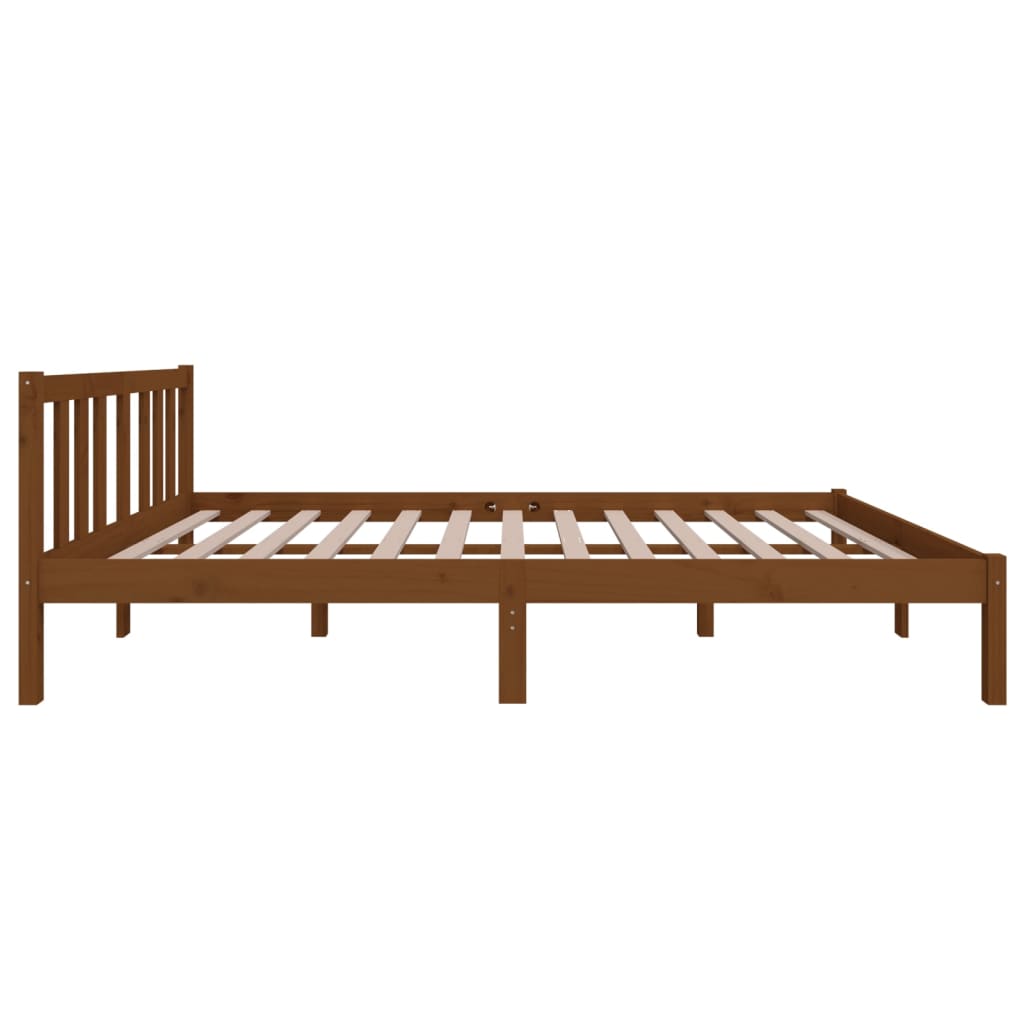Giroletto senza Materasso Ambrato in Legno di Pino 120x200 cm - homemem39