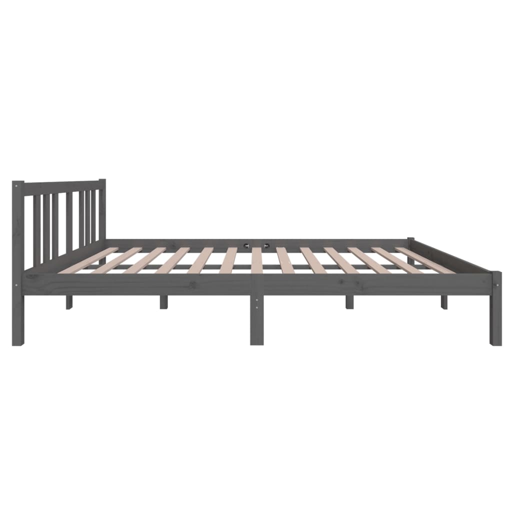 Giroletto Grigio in Legno Massello 140x200 cm - homemem39