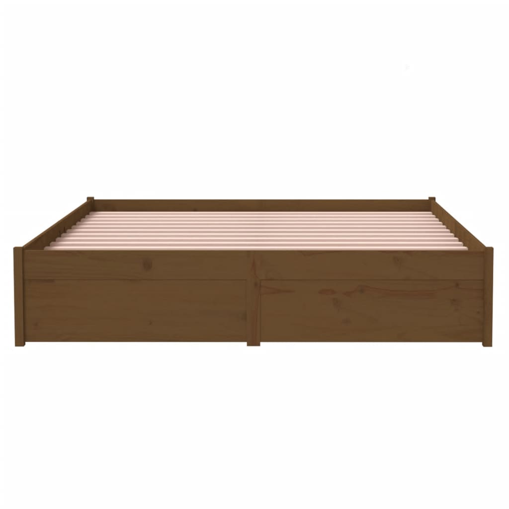 Giroletto senza Materaso Ambra in Legno Massello 140x200 cm - homemem39