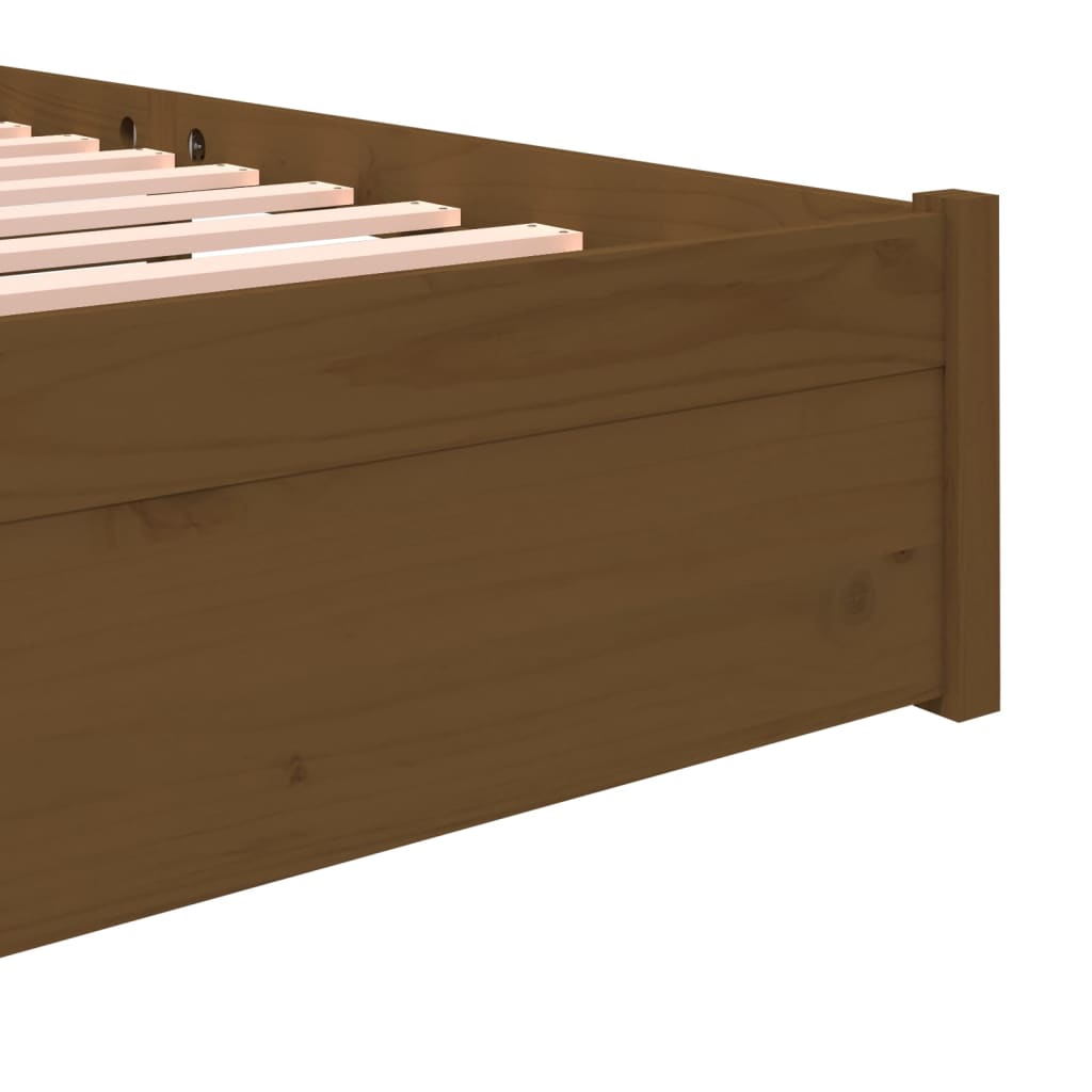 Giroletto senza Materaso Ambra in Legno Massello 140x200 cm - homemem39