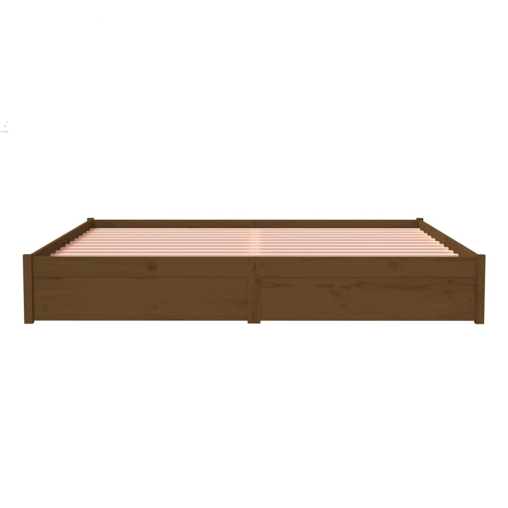 Giroletto senza Materaso Ambra in Legno Massello 200x200 cm - homemem39