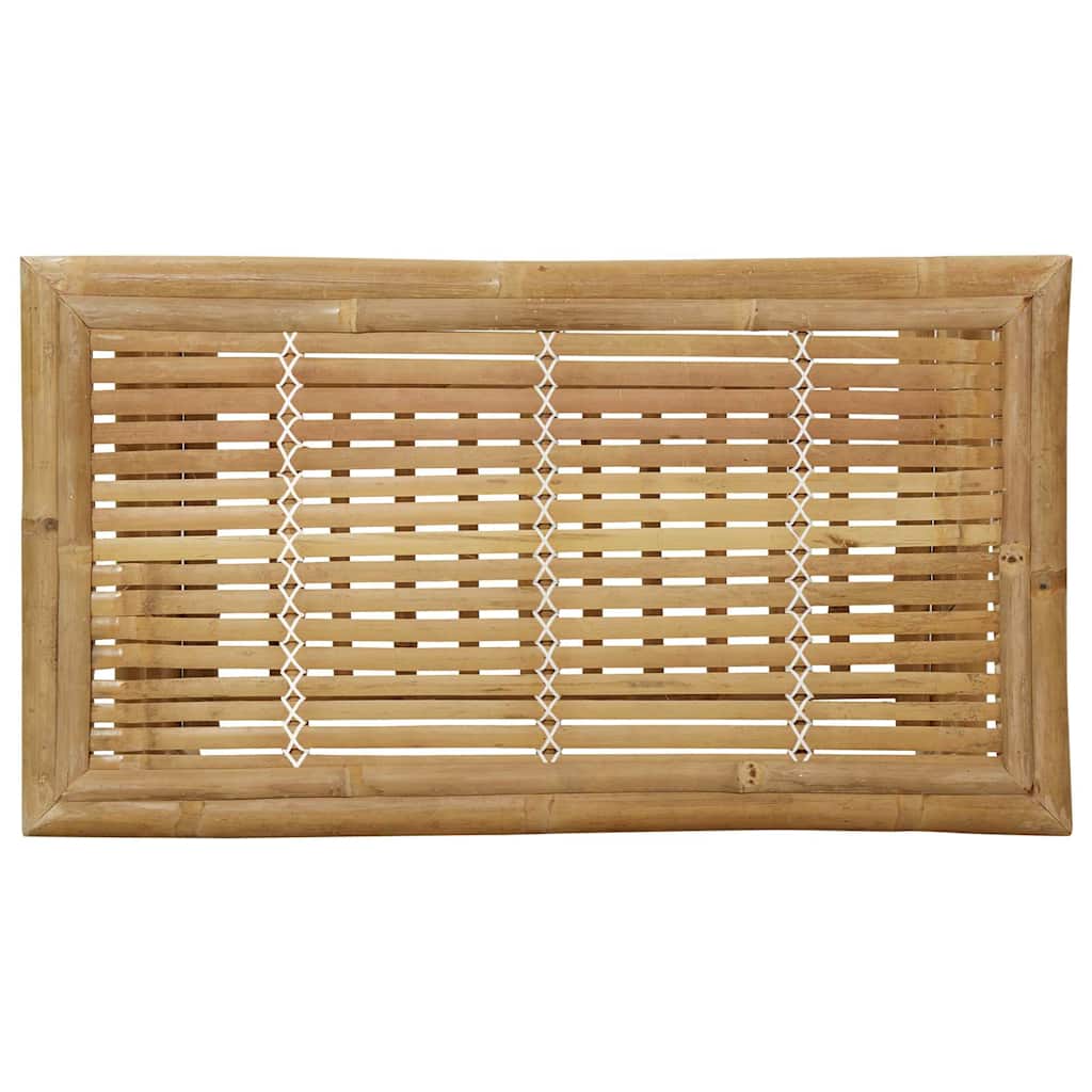 Set Salotto da Giardino 2pz con Cuscini Grigio Scuro Bambù
