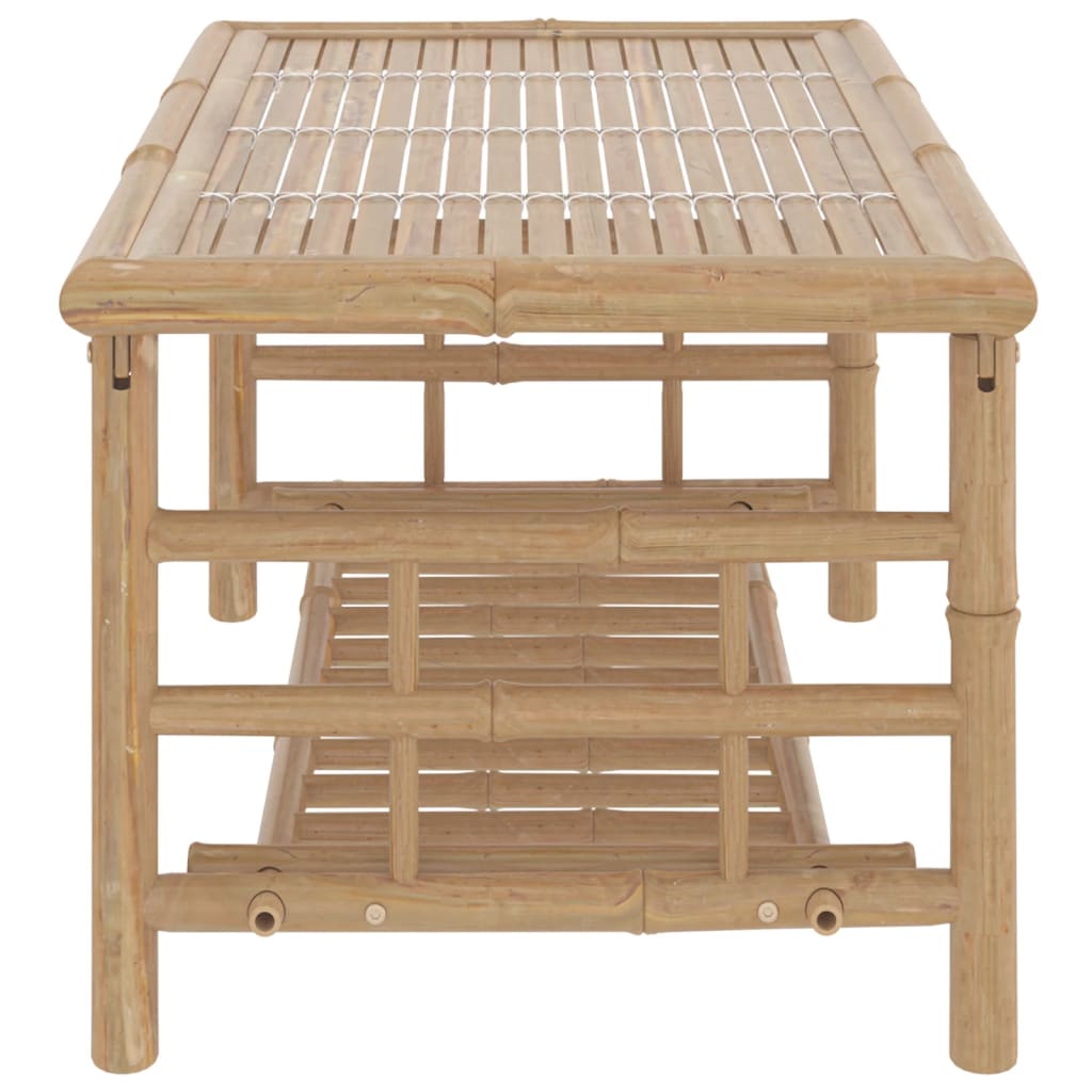Set Salotto da Giardino 2pz con Cuscini Grigio Scuro Bambù | homemem39