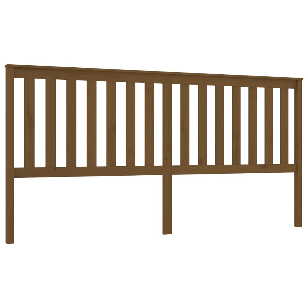 Testiera per Letto ambra 206x6x101 cm in Legno Massello di Pino - homemem39