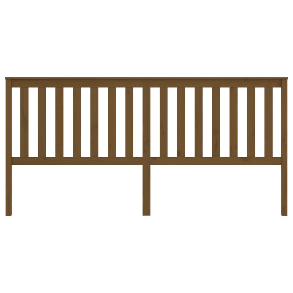 Testiera per Letto ambra 206x6x101 cm in Legno Massello di Pino - homemem39