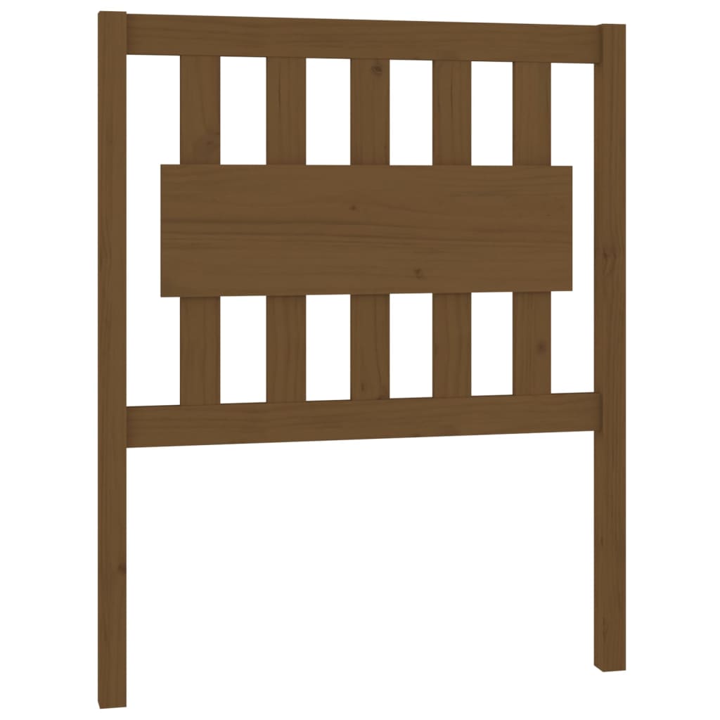 Testiera per Letto ambra 80,5x4x100cm in Legno Massello di Pino - homemem39
