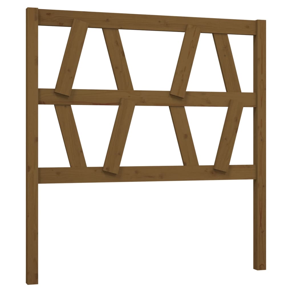 Testiera per Letto ambra 81x4x100 cm in Legno Massello di Pino - homemem39