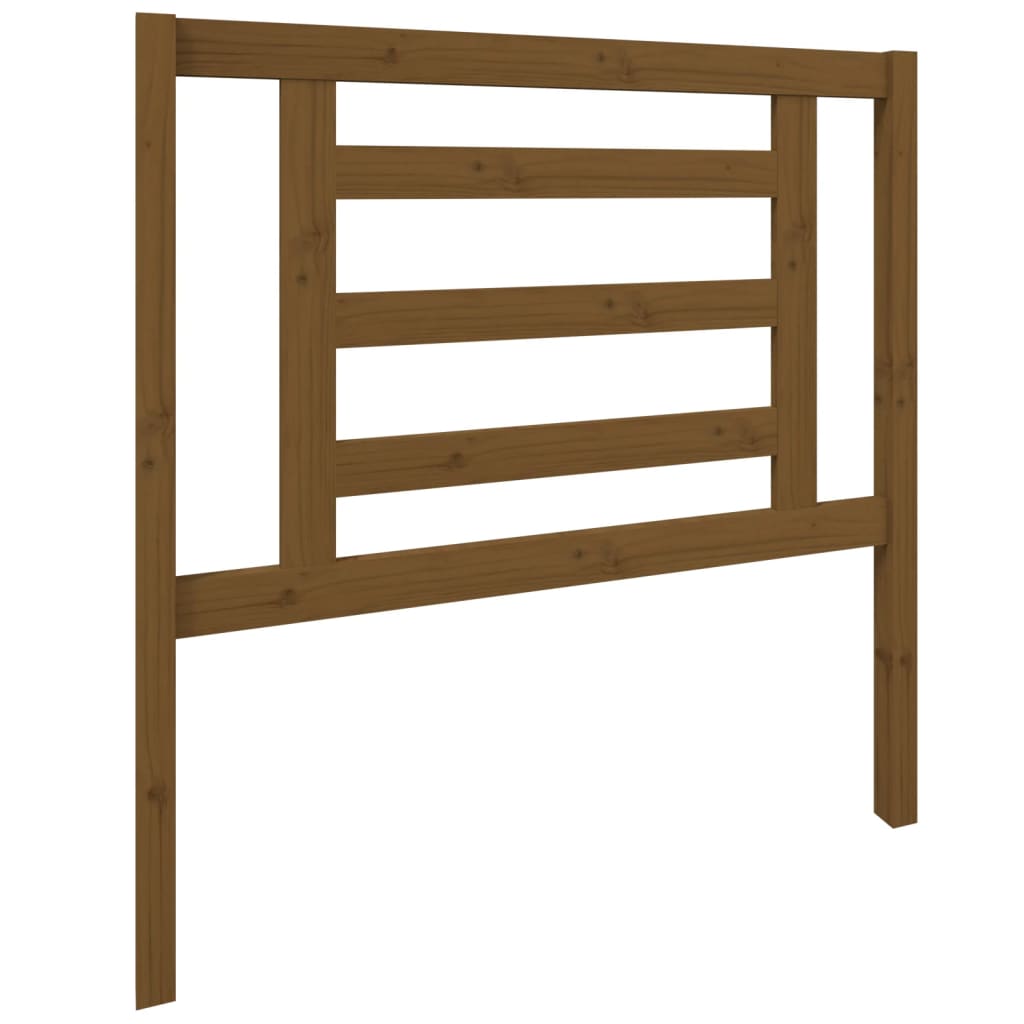 Testiera per Letto ambra 96x4x100 cm in Legno Massello di Pino - homemem39