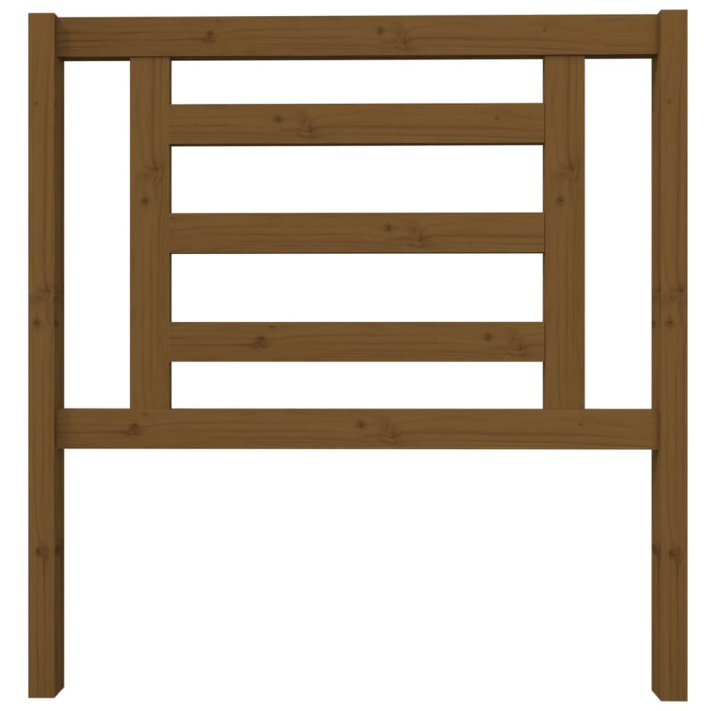 Testiera per Letto ambra 96x4x100 cm in Legno Massello di Pino - homemem39