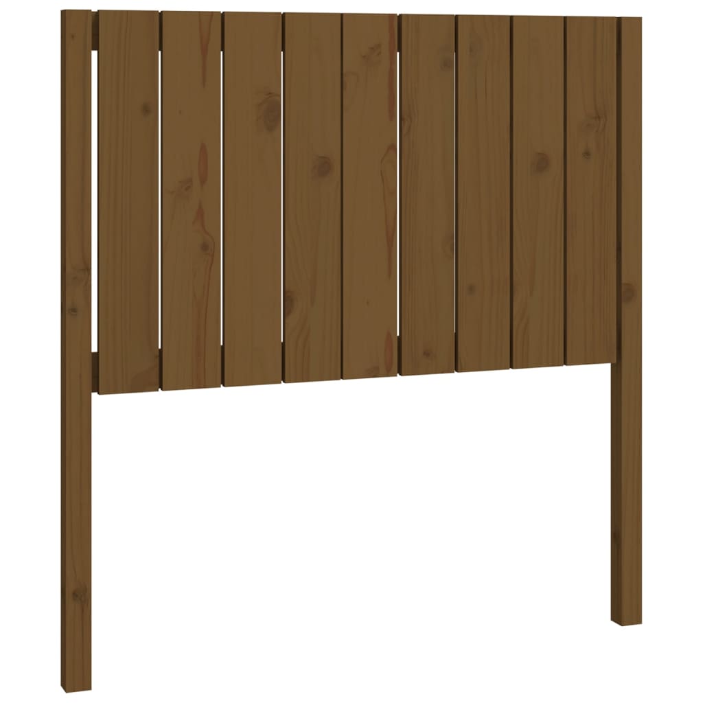 Testiera per Letto ambra 95,5x4x100cm in Legno Massello di Pino