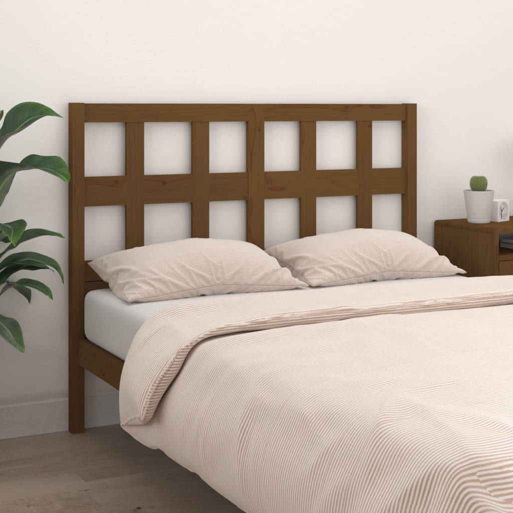 Testiera Letto ambra 205,5x4x100 cm in Legno Massello di Pino - homemem39