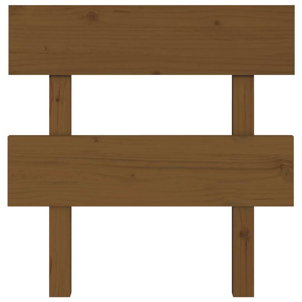 Testiera per Letto ambra 78,5x3x81 cm in Legno Massello di Pino - homemem39