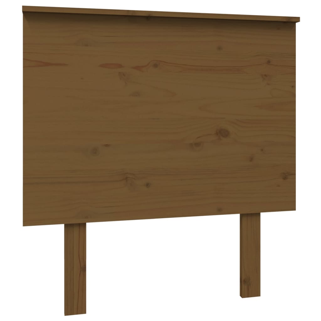 Testiera per Letto ambra 79x6x82,5 cm in Legno Massello di Pino - homemem39