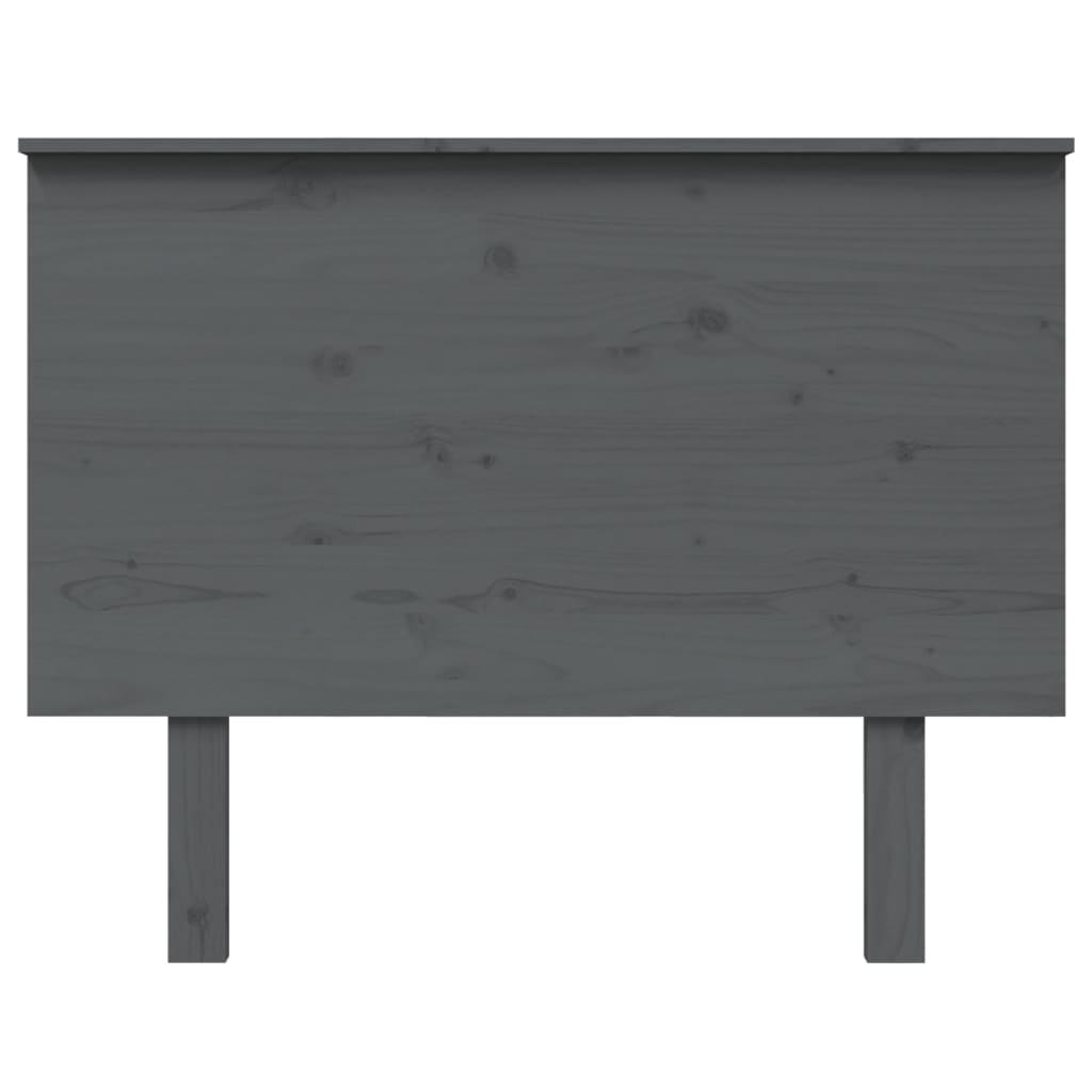 Testiera per Letto Grigia 104x6x82,5 cm Legno Massello di Pino - homemem39
