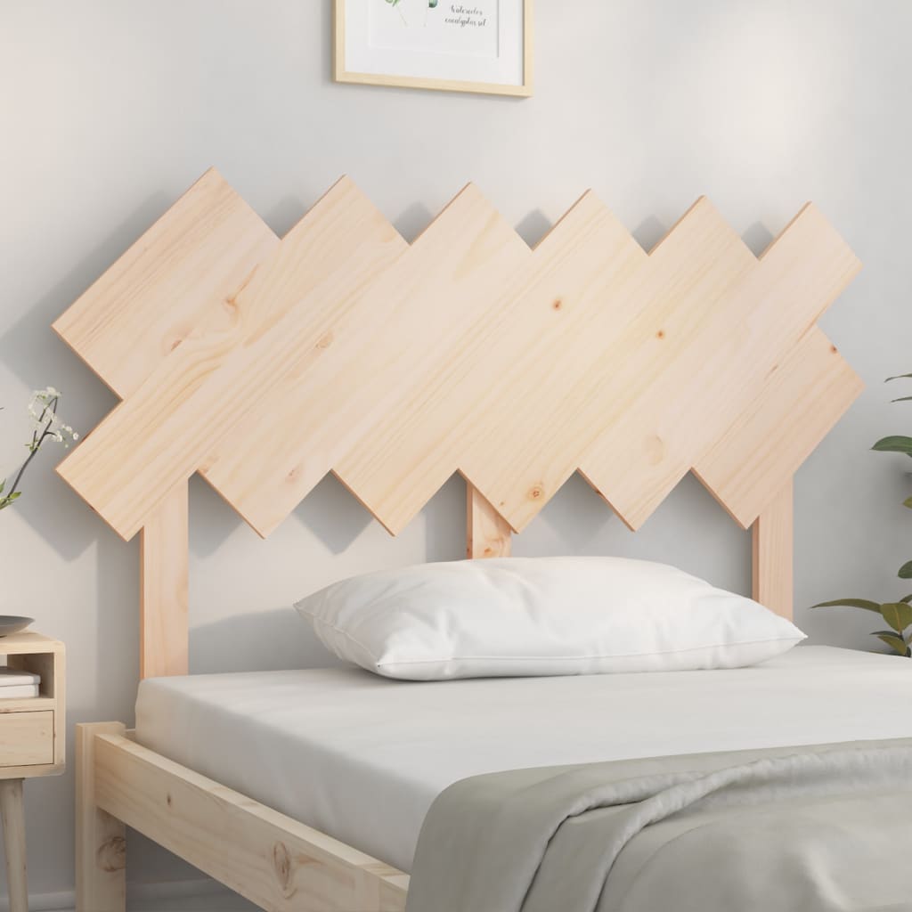 Testiera per Letto 122,5x3x80,5 cm in Legno Massello di Pino - homemem39