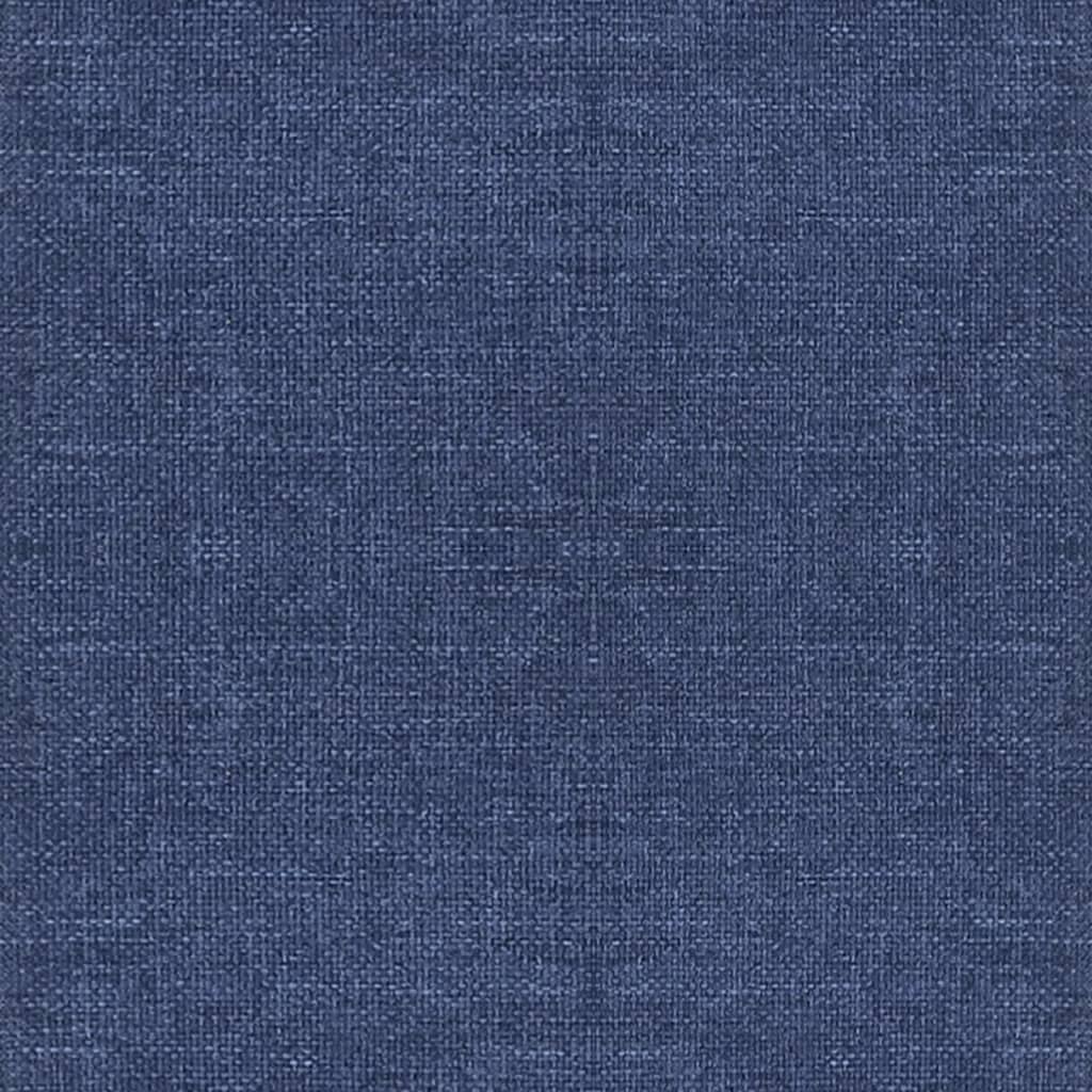 Sedie da Pranzo Girevoli 2 pz Blu in Tessuto