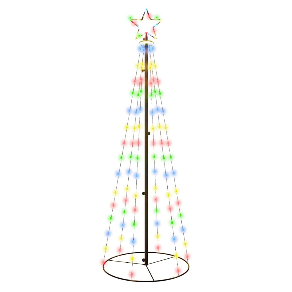 Albero di Natale a Cono Colorato 108 LED 70x180 cm - homemem39