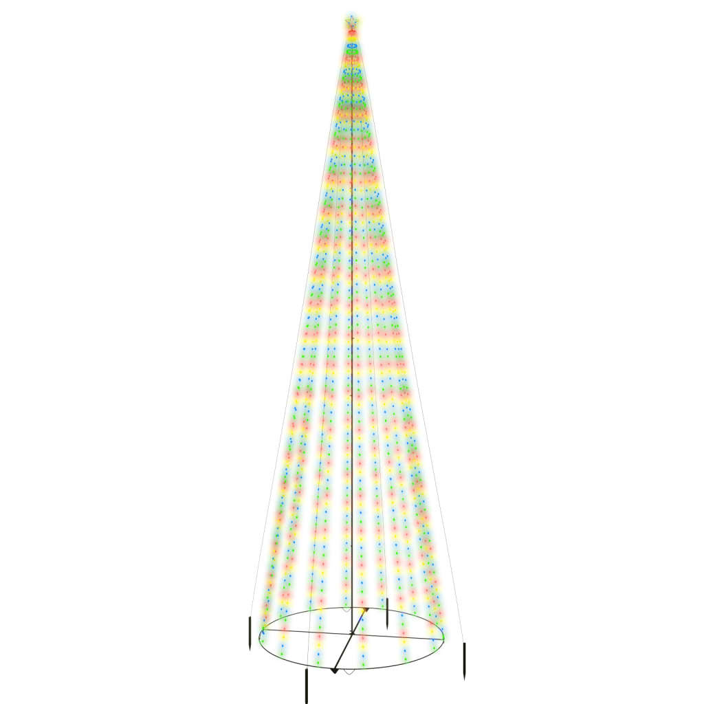 Albero di Natale a Cono Colorato 1134 LED 230x800 cm - homemem39