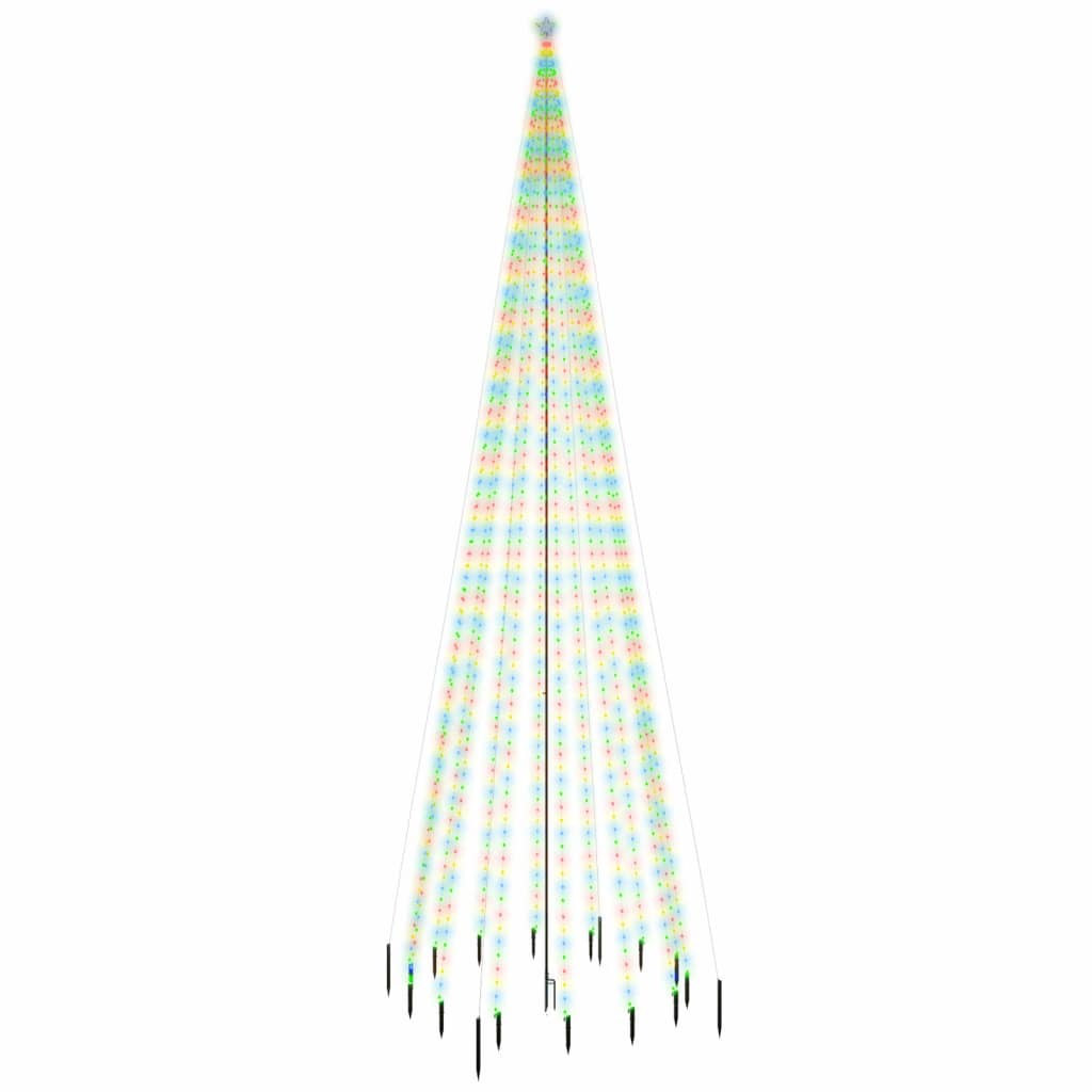 Albero di Natale con Puntale Colorato 1134 LED 800 cm - homemem39