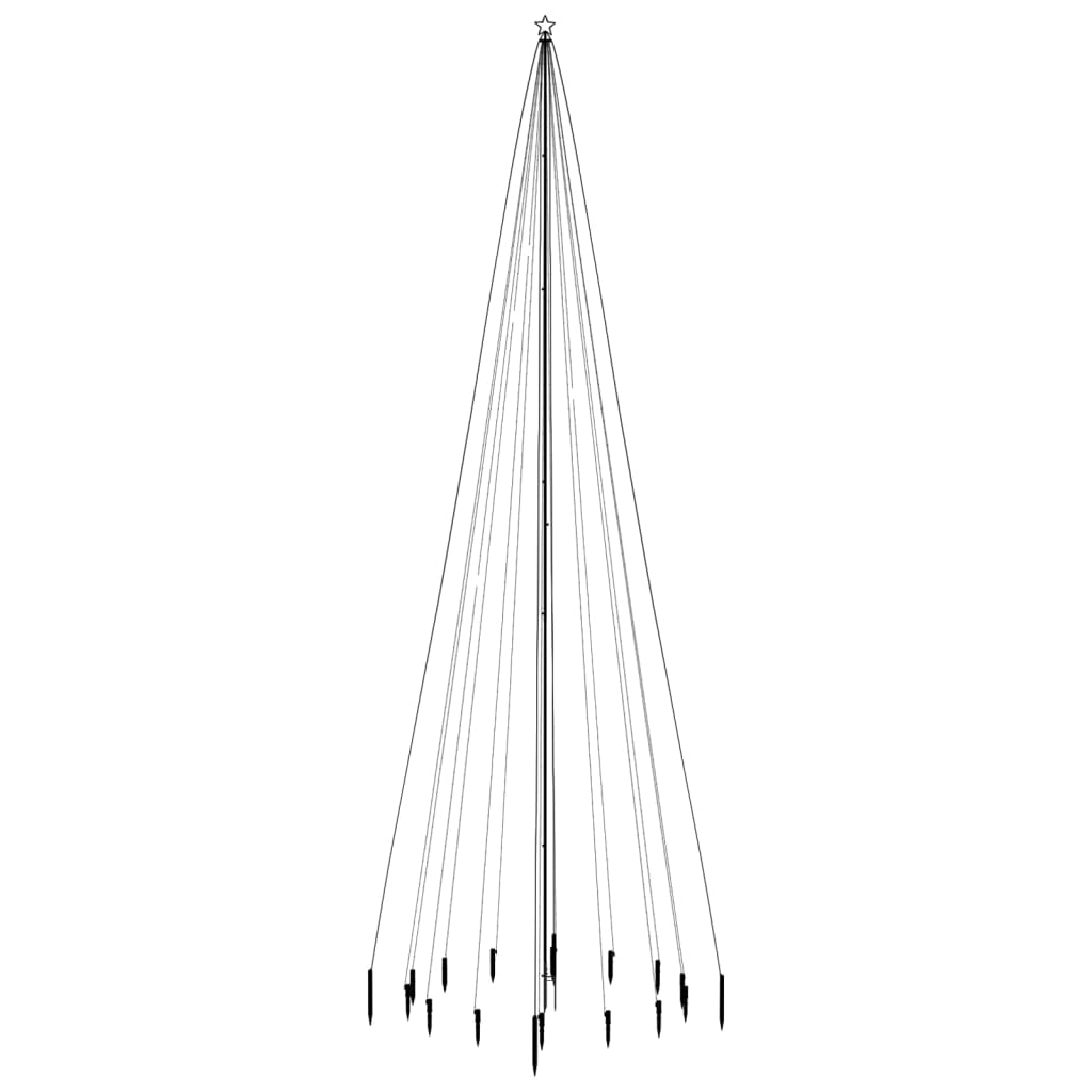 Albero di Natale con Puntale Blu 1134 LED 800 cm - homemem39