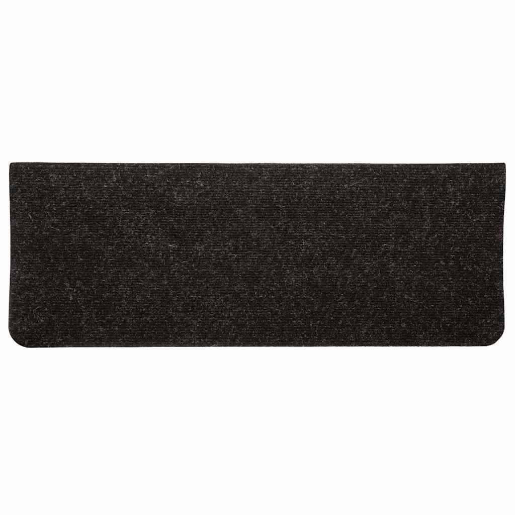 Tappetini Autoadesivi per Scale 15 pz 65x24,5x3,5 cm Antracite - homemem39