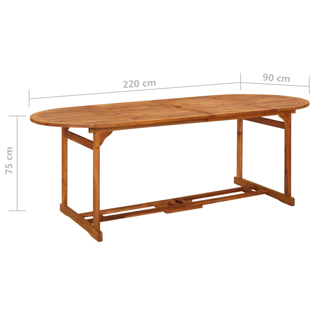 Set da Pranzo per Giardino 11 pz con Cuscini Grigio | homemem39