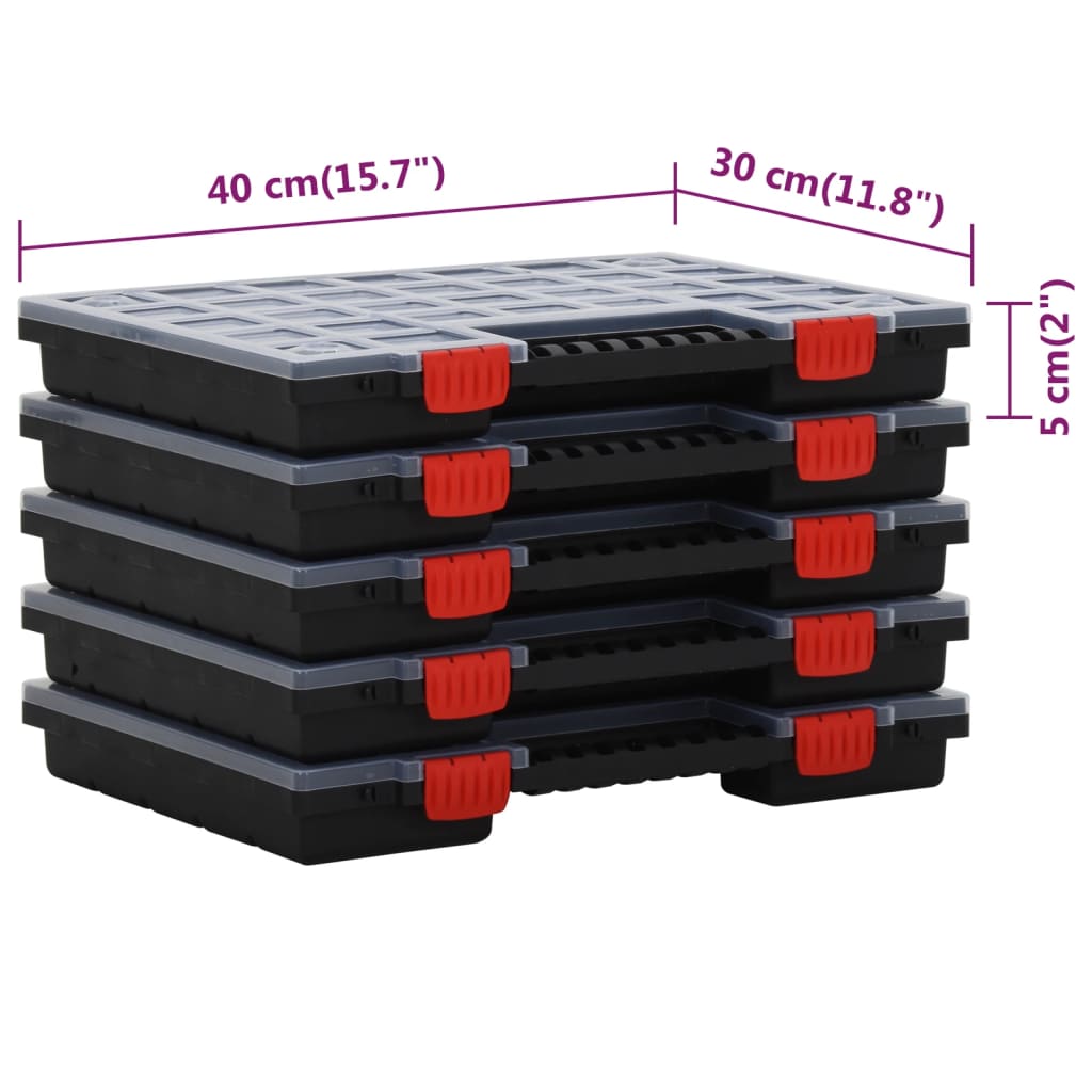 Scatole di Assortimento 10 pz 40x30x5 cm Polipropilene | homemem39