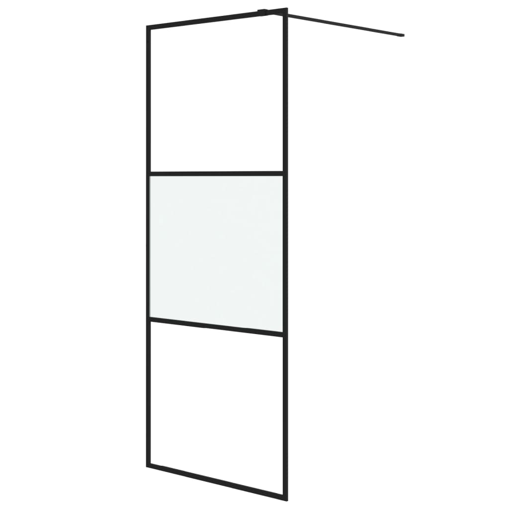 Parete Doccia Walk in 80x195 cm Vetro Semi Smerigliato ESG - homemem39