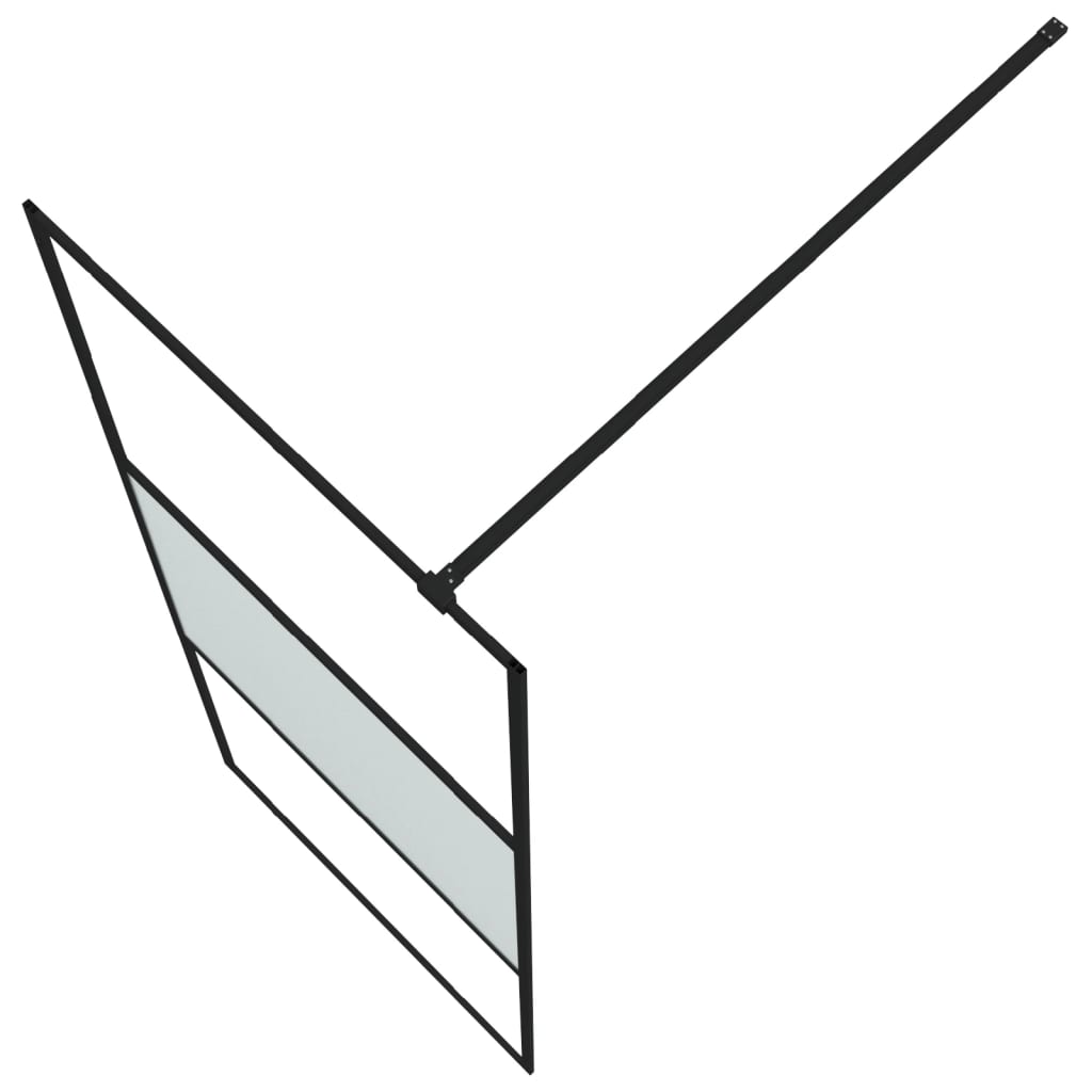 Parete Doccia Walk in 80x195 cm Vetro Semi Smerigliato ESG - homemem39