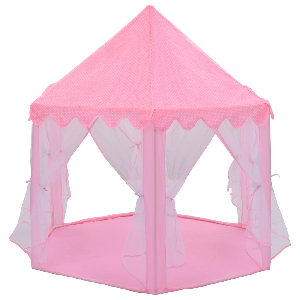 Princess Play Tent with 250 Balls 133x140 cm Pink