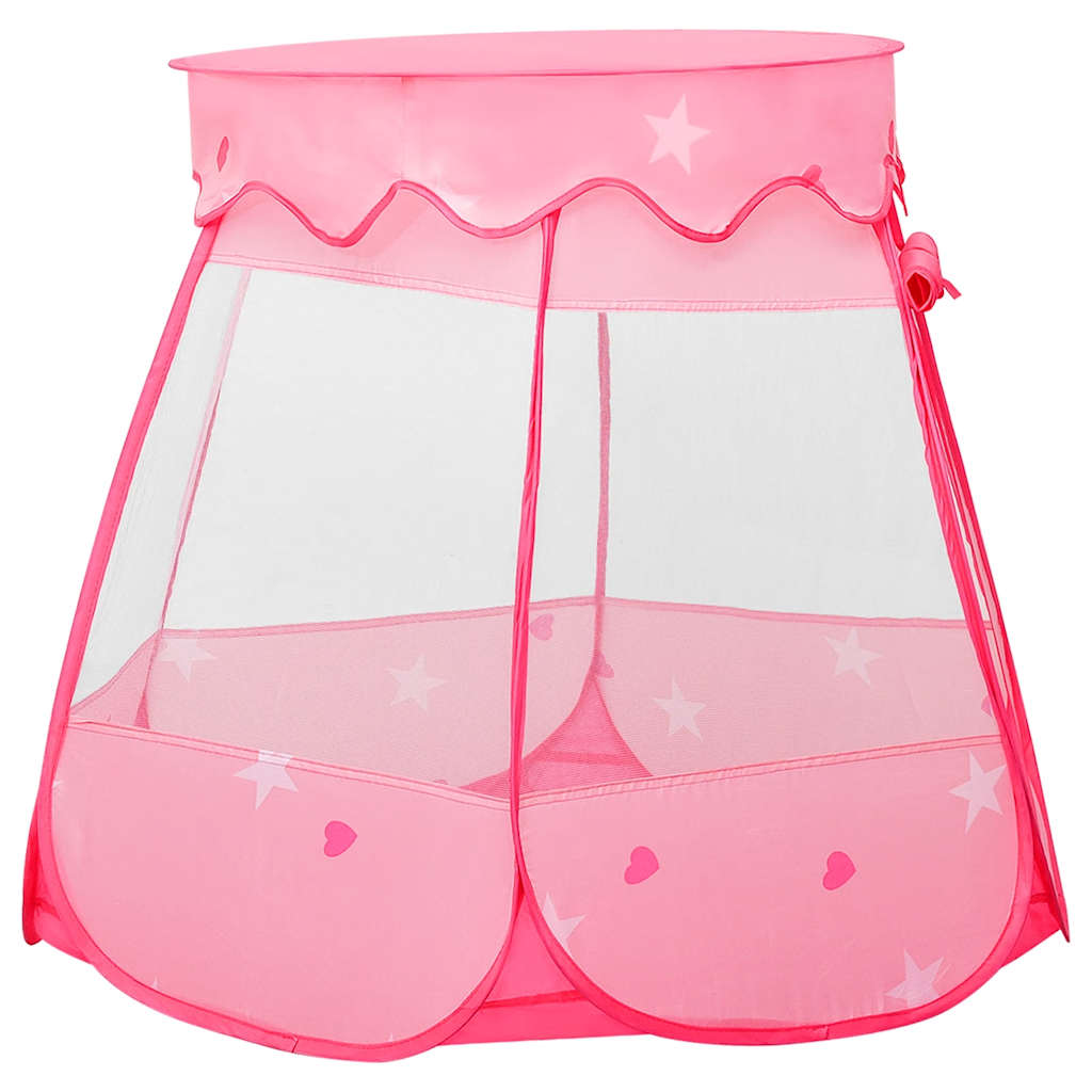 Tenda da Gioco per Bambini Rosa con 250 Palline 102x102x82 cm - homemem39