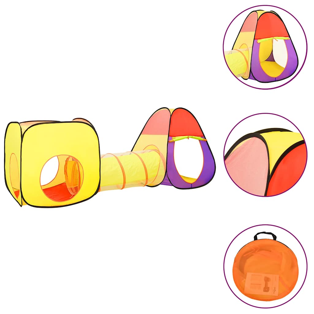 Tenda da Gioco per Bambini 250 Palline Multicolore 255x80x100cm - homemem39