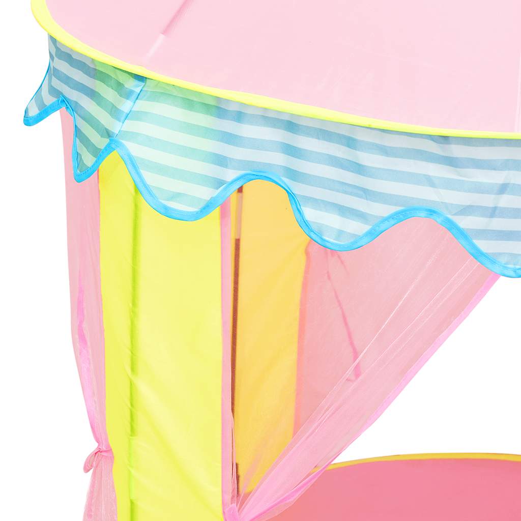 Tenda da Gioco per Bambini Rosa con 250 Palline 100x100x127 cm - homemem39