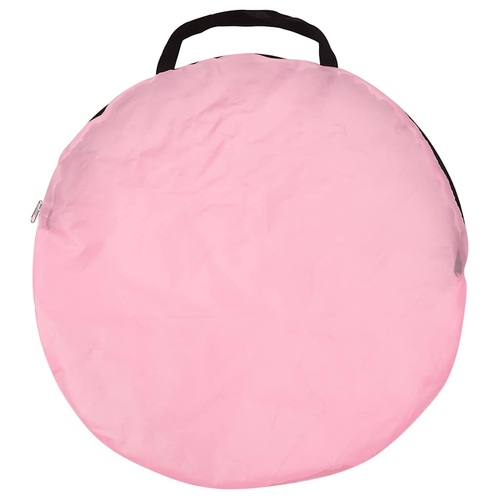 Tenda da Gioco per Bambini Rosa con 250 Palline 100x100x127 cm - homemem39
