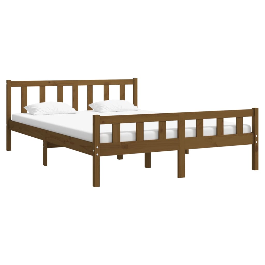 Giroletto senza Materasso Ambrato in Legno di Pino 120x200 cm - homemem39
