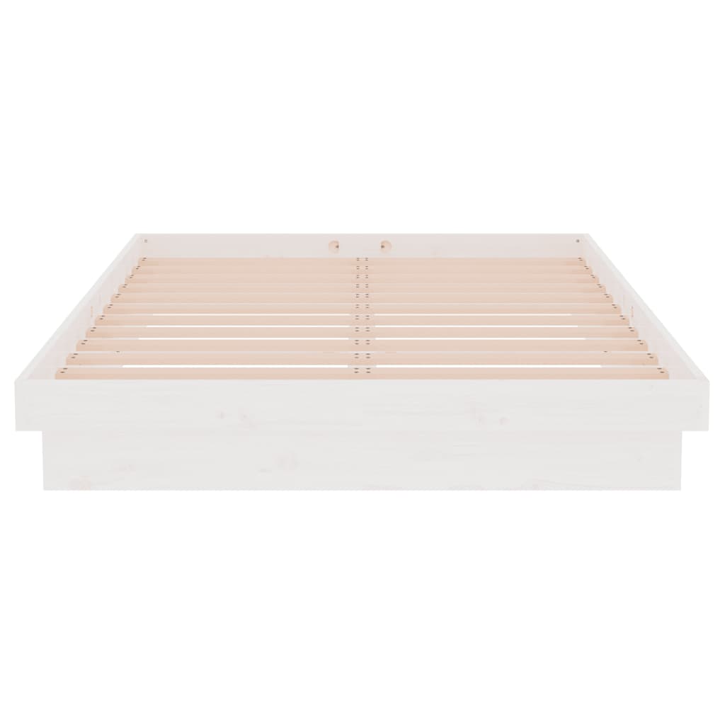 Giroletto Bianco in Legno Massello 120x190 cm Small Double - homemem39