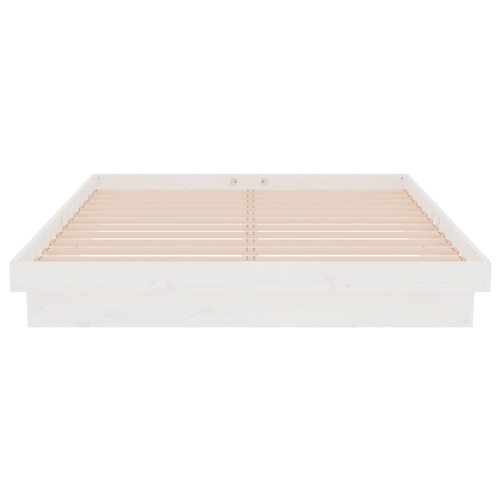 Giroletto Bianco in Legno Massello 135x190 cm Double - homemem39