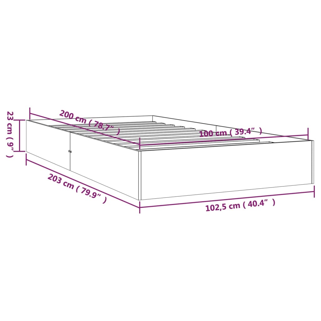 Giroletto Bianco in Legno Massello 100x200 cm | homemem39