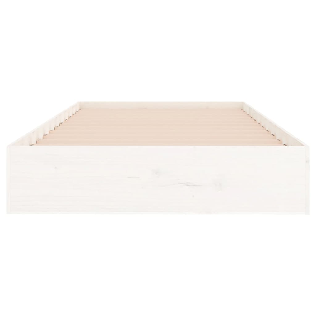 Giroletto Bianco in Legno Massello 90x200 cm - homemem39