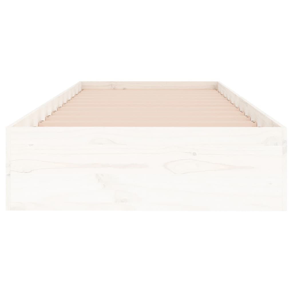 Giroletto Bianco in Legno Massello 90x190 cm Single - homemem39
