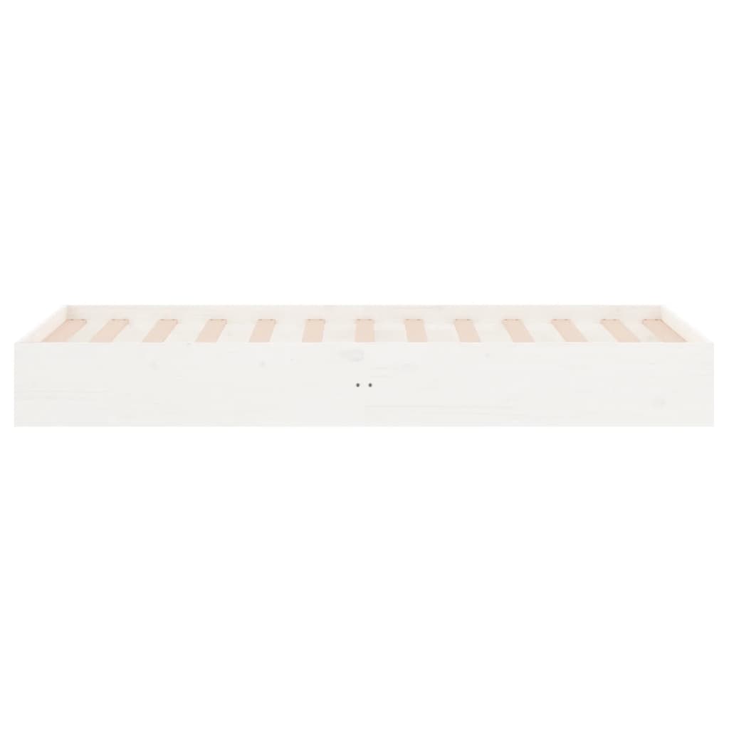 Giroletto Bianco in Legno Massello 90x190 cm Single - homemem39