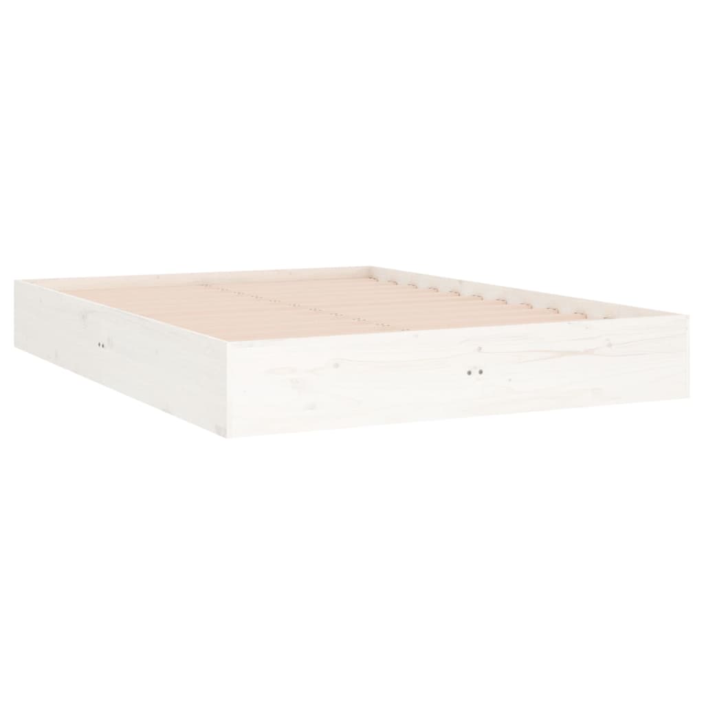 Giroletto Bianco in Legno Massello 135x190 cm Double - homemem39