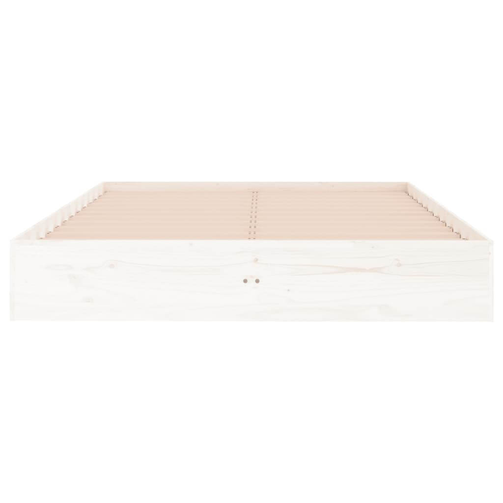 Giroletto Bianco in Legno Massello 135x190 cm Double - homemem39